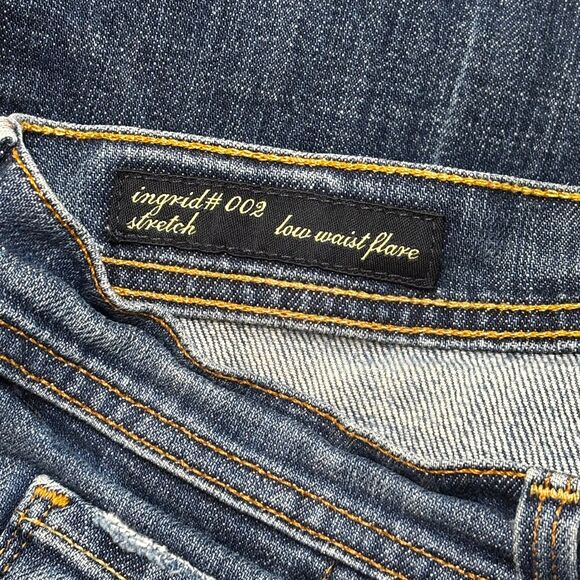 Citizens of Humanity Ingrid #002 Stretch Low Waist Flare Jeans Medium Wash 32 - Picture 6 of 8